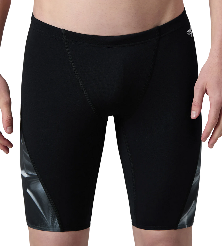 Men's Endurance+ Digital Print V-Cut Jammer - Black & White