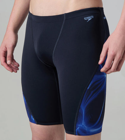 Men's Endurance+ Digital Print V-Cut Jammer - True Navy & Periwinkle Blue