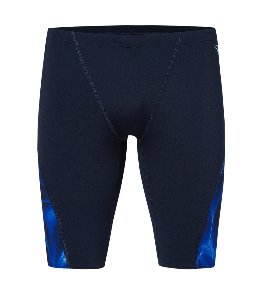 Men's Endurance+ Digital Print V-Cut Jammer - True Navy & Periwinkle Blue