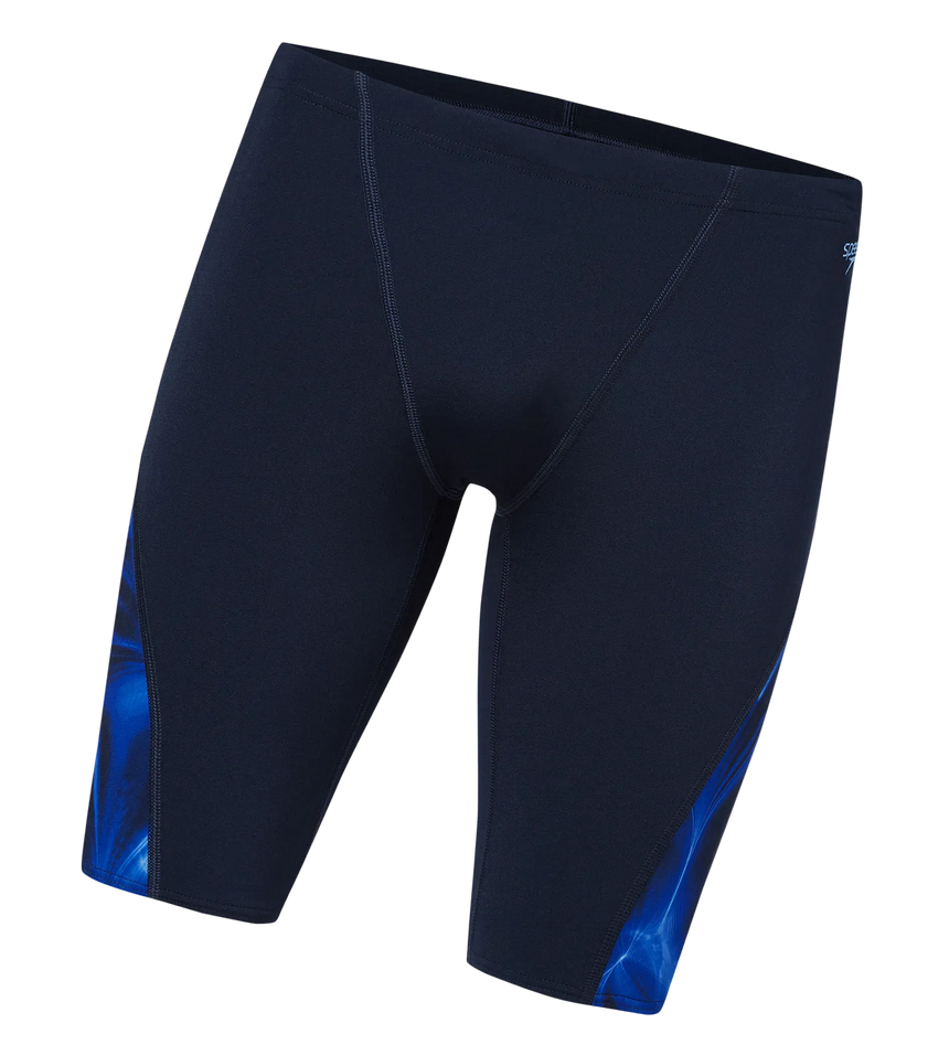 Men's Endurance+ Digital Print V-Cut Jammer - True Navy & Periwinkle Blue