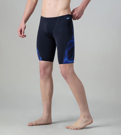 Men's Endurance+ Digital Print V-Cut Jammer - True Navy & Periwinkle Blue