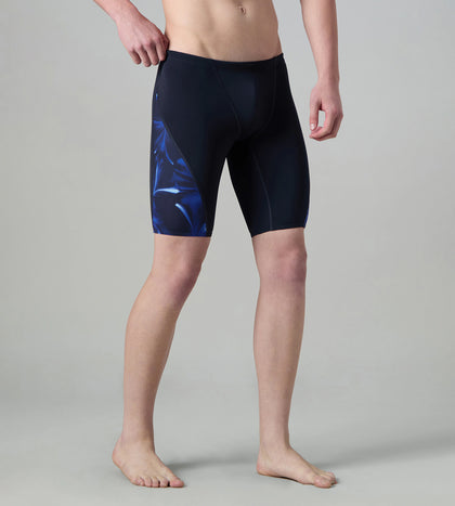 Men's Endurance+ Digital Print V-Cut Jammer - True Navy & Periwinkle Blue