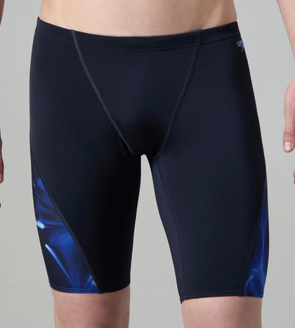 Men's Endurance+ Digital Print V-Cut Jammer - True Navy & Periwinkle Blue