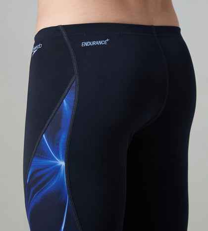 Men's Endurance+ Digital Print V-Cut Jammer - True Navy & Periwinkle Blue