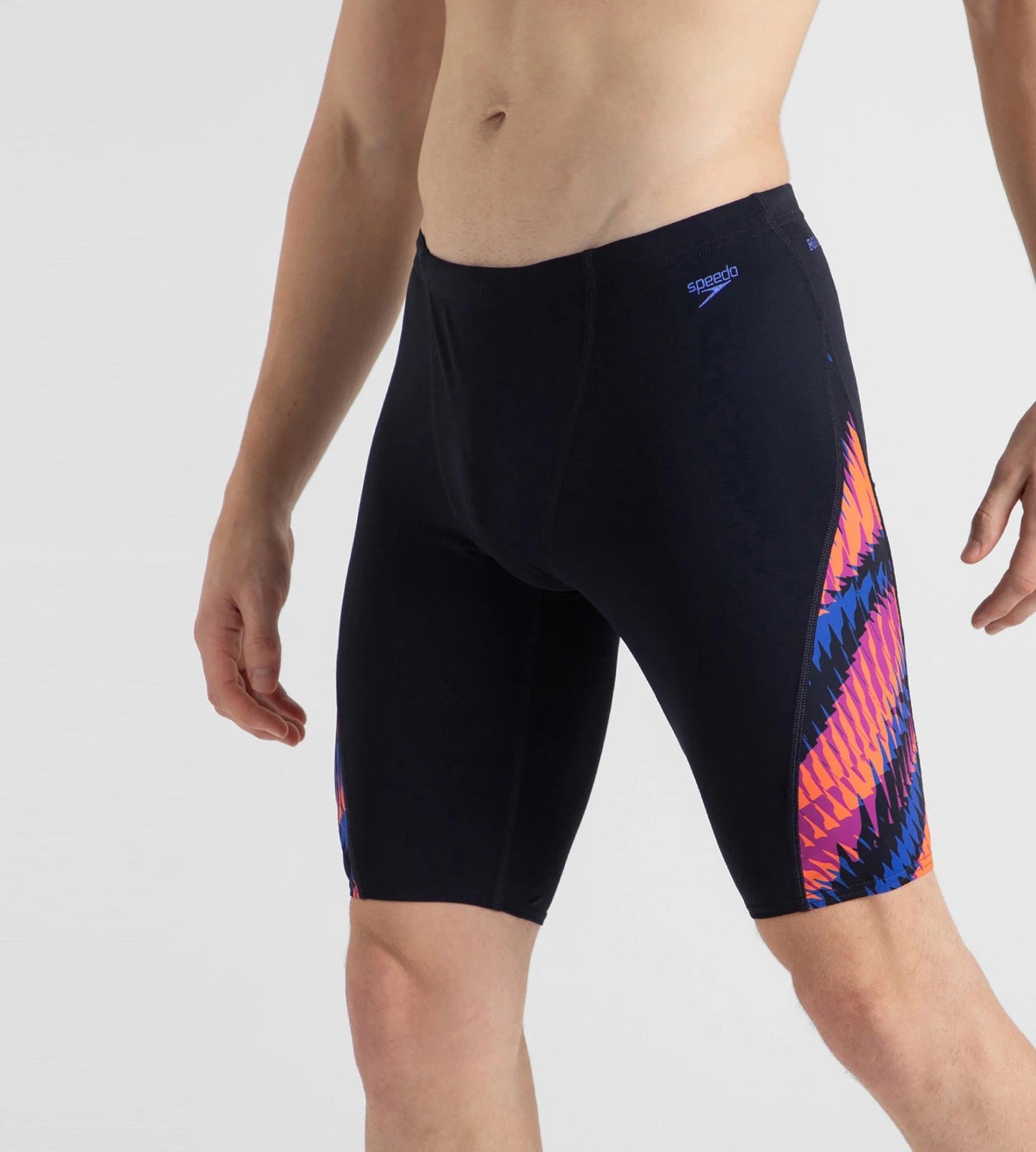 Men's Endurance+ Razorsharp High Tide Digital Print V-Cut Jammer - True Navy, Amber Wave & Cobalt Pop