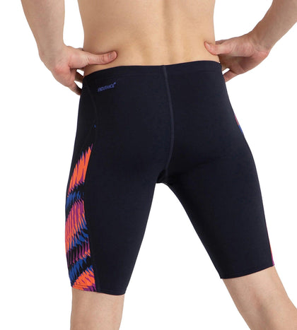 Men's Endurance+ Razorsharp High Tide Digital Print V-Cut Jammer - True Navy, Amber Wave & Cobalt Pop