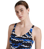 Women's Endurance 10 Marlena One Piece Swimwear - Black & White
