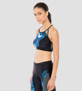 Women's H20 Active Stormza Crop Top - Black & Ultramarine