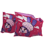 Unisex Aria Sea Otter Print Swim Confidence Armbands For Tot's - Pink & Purple