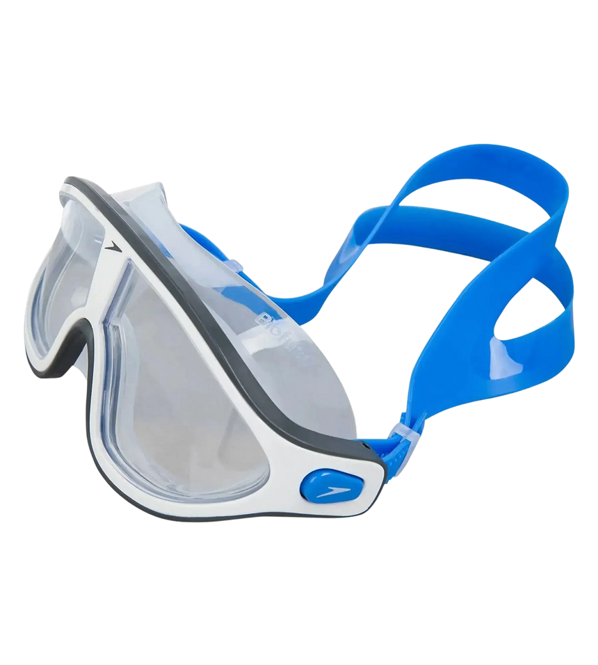 Unisex Adult Rift Clear-Lens Swim Goggles - Bondi Blue & White