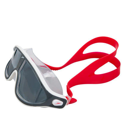 Unisex Adult Rift Smoke-Lens Swim Goggles - Lava Red & Oxid Grey_2