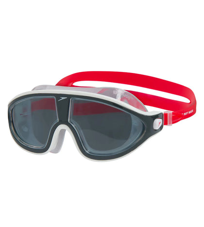 Unisex Adult Rift Smoke-Lens Swim Goggles - Lava Red & Oxid Grey_1