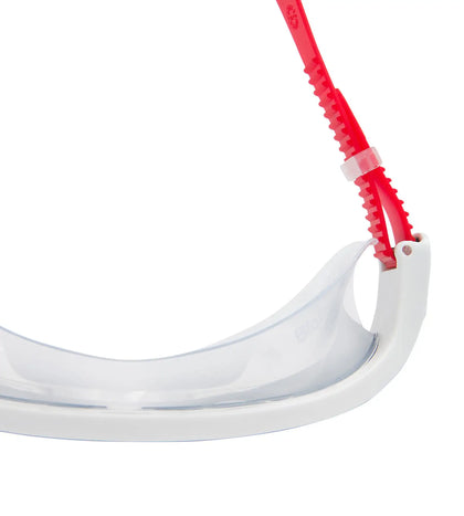 Unisex Adult Rift Smoke-Lens Swim Goggles - Lava Red & Oxid Grey_4