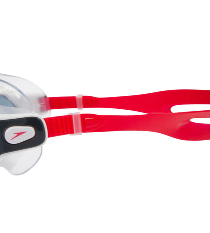 Unisex Adult Rift Smoke-Lens Swim Goggles - Lava Red & Oxid Grey_3