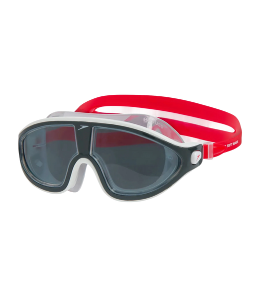 Unisex Adult Rift Smoke-Lens Swim Goggles - Lava Red & Oxid Grey