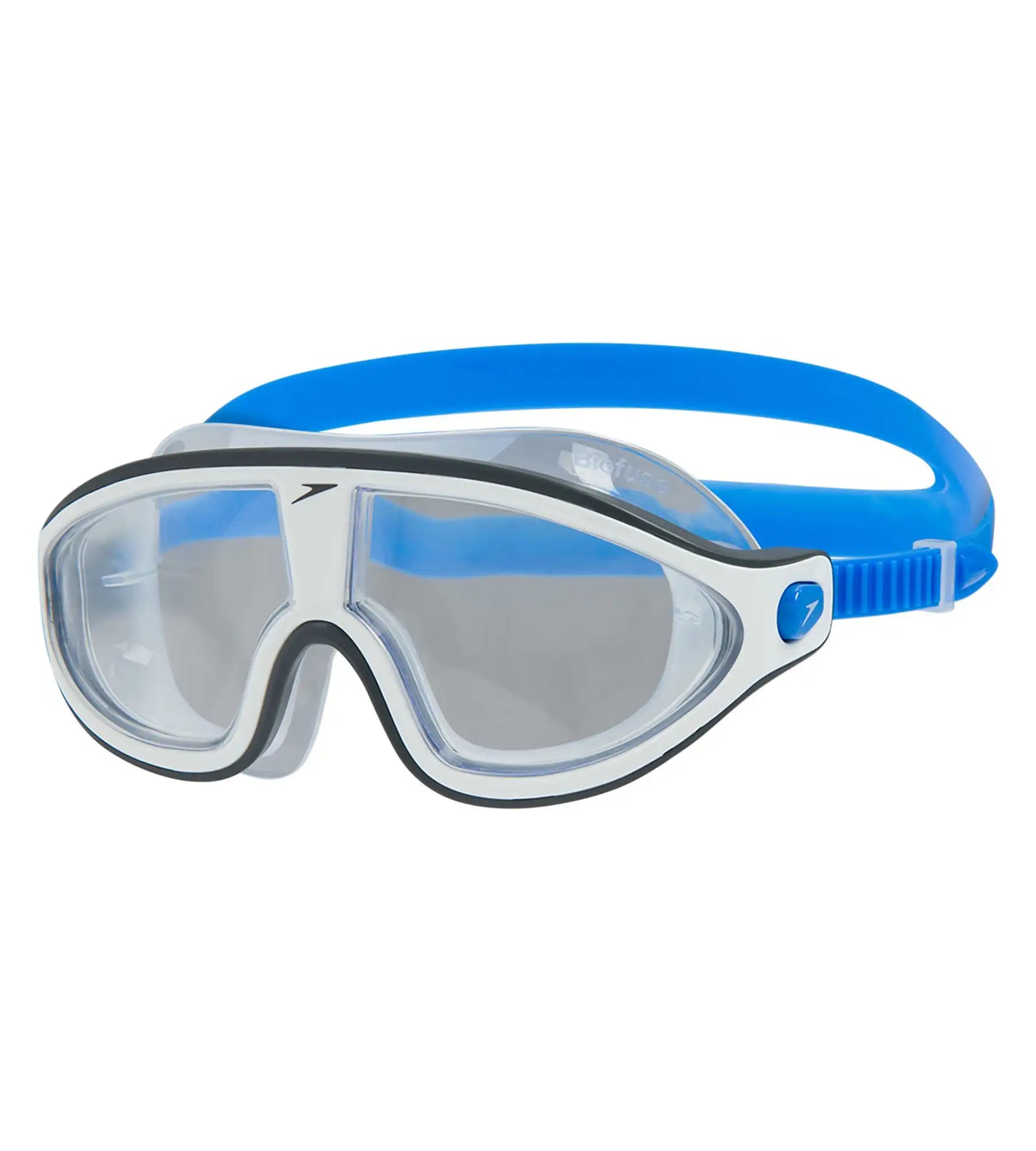 Unisex Adult Rift Clear-Lens Swim Goggles - Bondi Blue & White_1