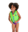 Chima Penguin Print Swim Confidence Float Vest For Tot's - Green & Blue