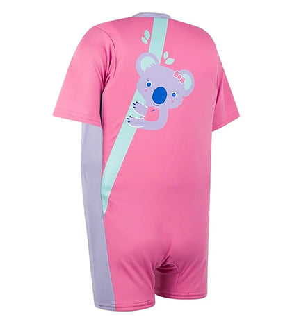 Koala Printed Float Suit Swim Confidence for Tot's - Pink & Purple