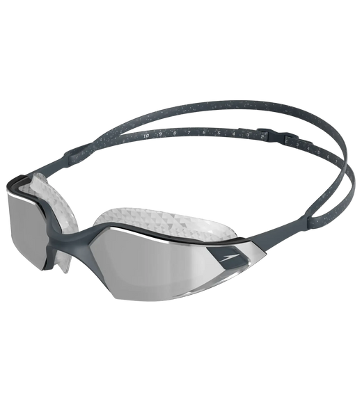 Unisex Adult Aquapulse Pro Mirror-Lens Swim Goggles - Grey & Silver