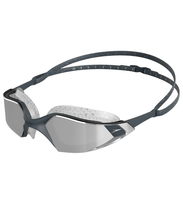 Unisex Adult Aquapulse Pro Mirror-Lens Swim Goggles - Grey & Silver