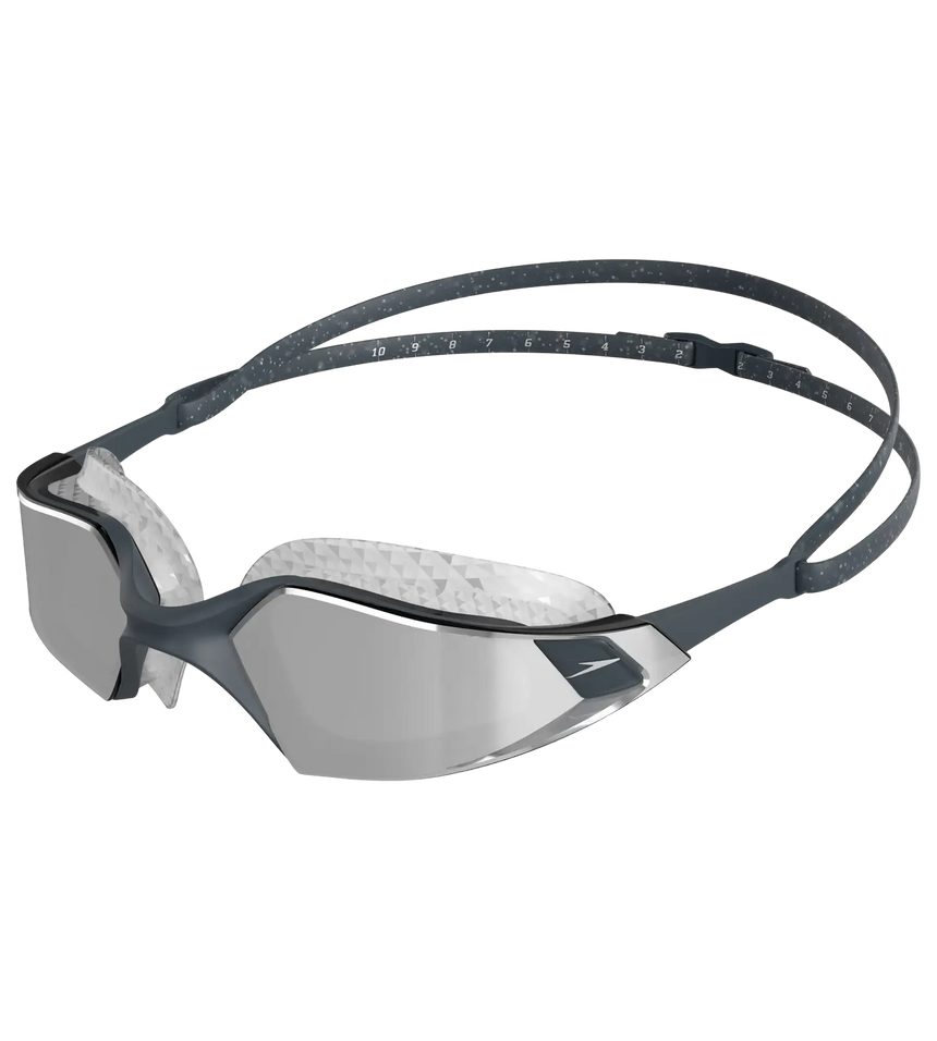 Unisex Adult Aquapulse Pro Mirror-Lens Swim Goggles - Grey & Silver