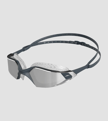 Unisex Adult Aquapulse Pro Mirror-Lens Swim Goggles - Grey & Silver