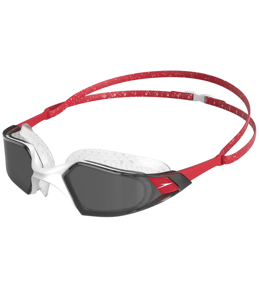 Unisex Adult Aquapulse Pro Anti Fog Coated Swim Goggles - Red & White