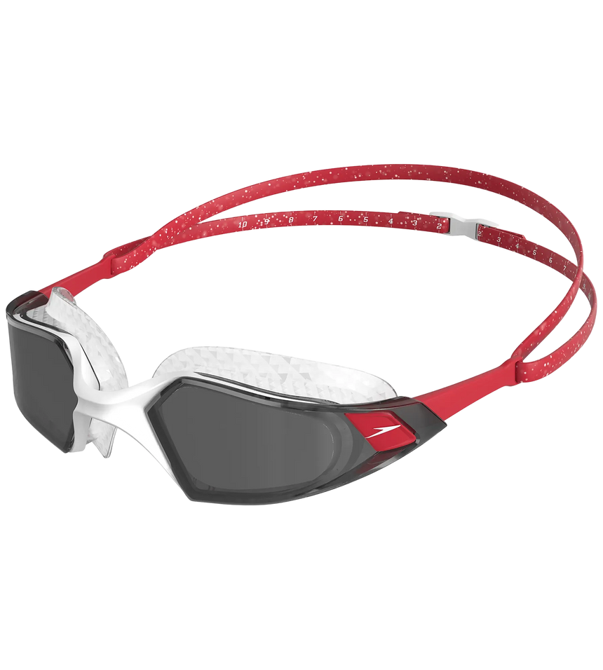 Unisex Adult Aquapulse Pro Anti Fog Coated Swim Goggles - Red & White