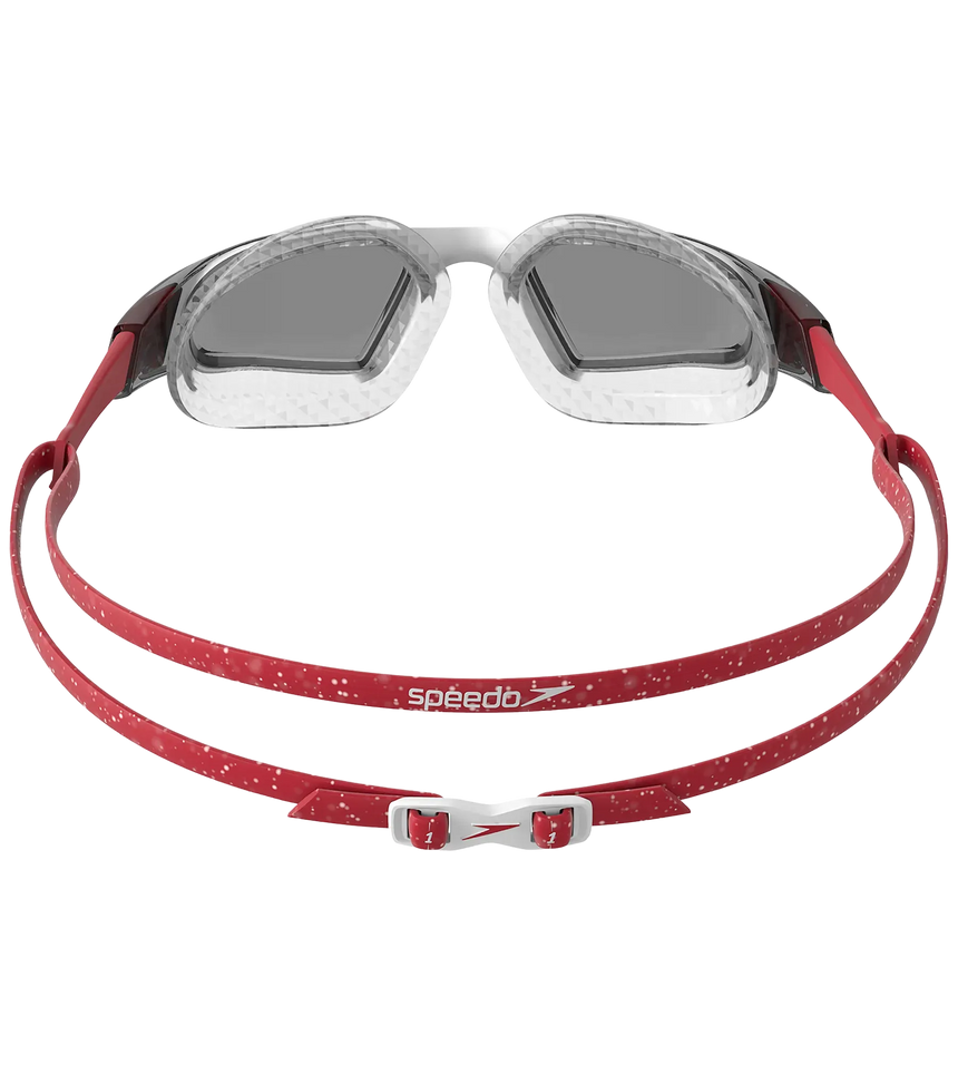 Unisex Adult Aquapulse Pro Anti Fog Coated Swim Goggles - Red & White