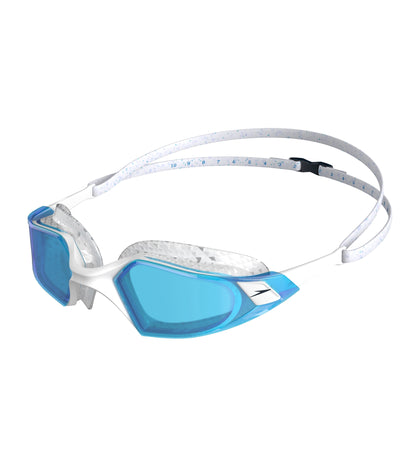 Unisex Adult Aquapulse Pro Tint-Lens Swim Goggles - White & Blue_1