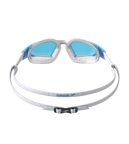 Unisex Adult Aquapulse Pro Tint-Lens Swim Goggles - White & Blue_2