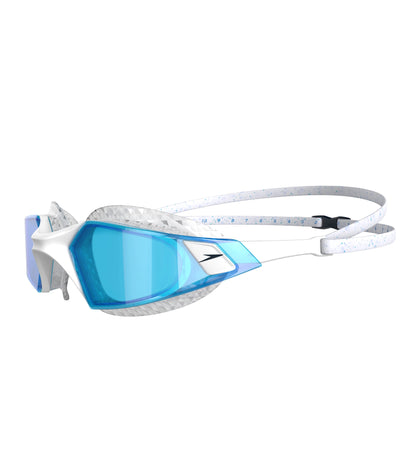 Unisex Adult Aquapulse Pro Tint-Lens Swim Goggles - White & Blue_3