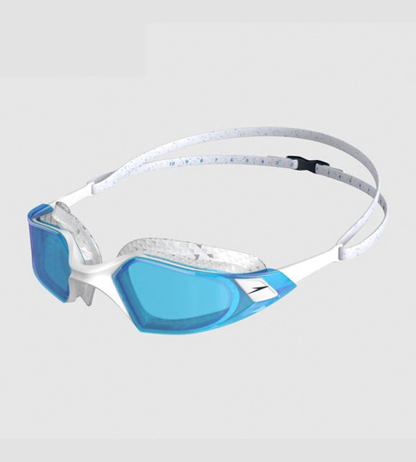 Unisex Adult Aquapulse Pro Tint-Lens Swim Goggles - White & Blue
