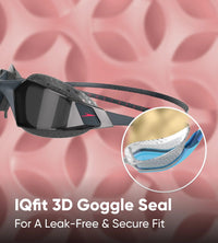 Unisex Adult Aquapulse Pro Smoke-Lens Swim Goggles - Grey & Smoke