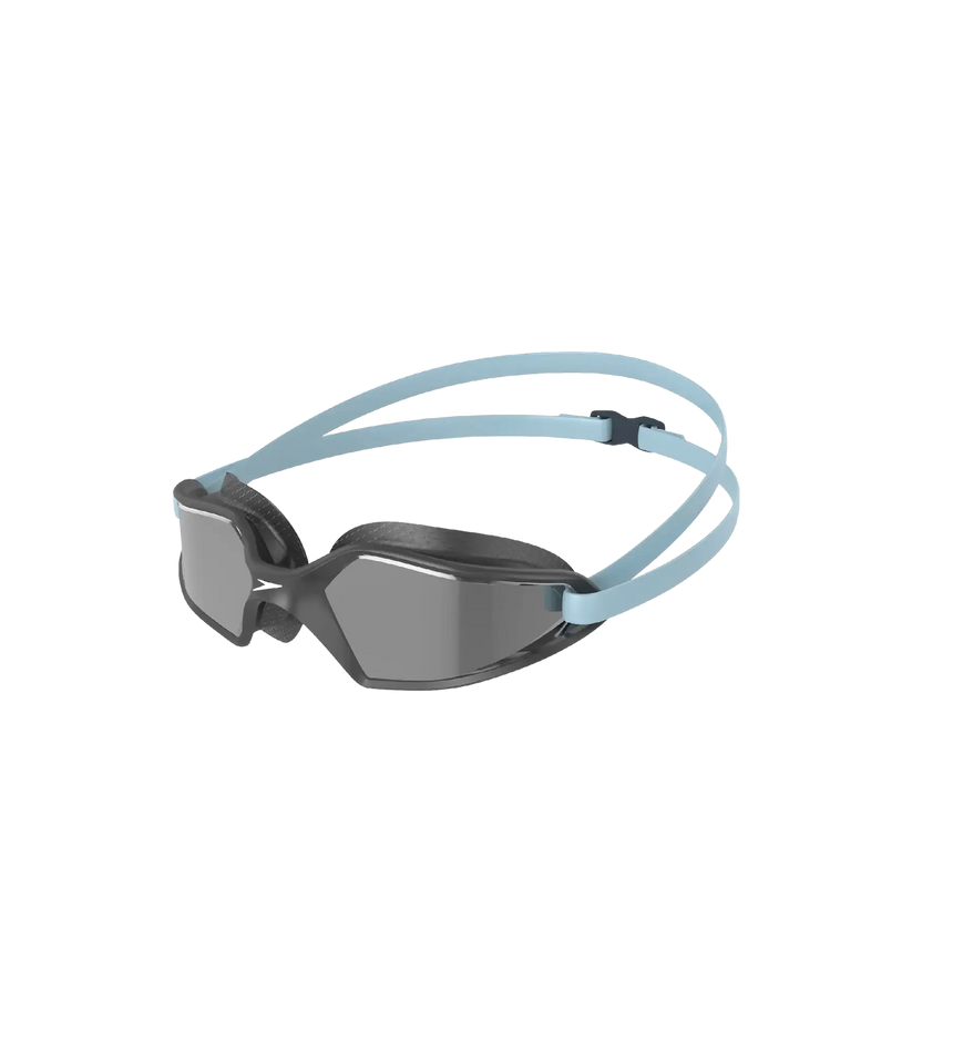 Unisex Adult Hydropulse Mirror-Lens Swim Goggles - Grey & Silver
