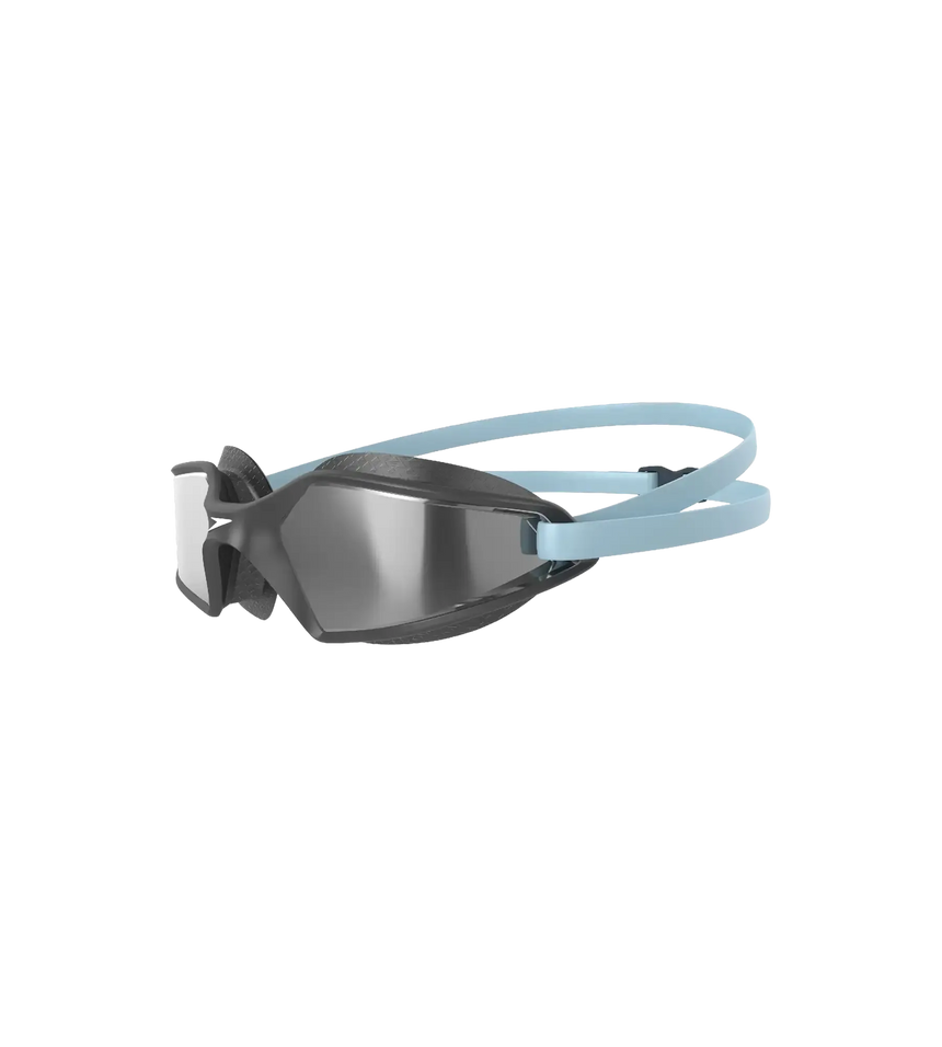 Unisex Adult Hydropulse Mirror-Lens Swim Goggles - Grey & Silver