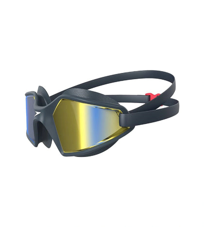 Unisex Adult Hydropulse Mirror-Lens Swim Goggles - Navy & Blue_3