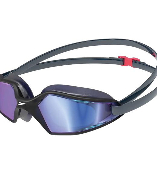 Unisex Adult Hydropulse Mirror-Lens Swim Goggles - Navy & Blue