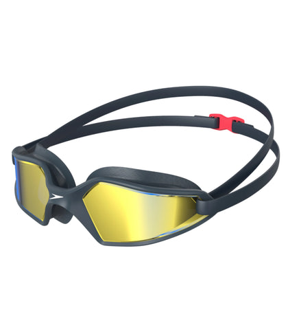 Unisex Adult Hydropulse Mirror-Lens Swim Goggles - Navy & Blue_1