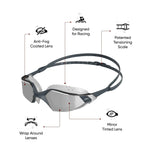Unisex Adult Hydropulse Tint-Lens Swim Goggles - Tint & Blue