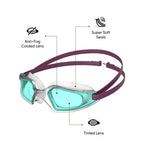 Unisex Kids Hydropulse Tint-Lens Goggles (Age Range -  6-14 Years) - Purple & Blue