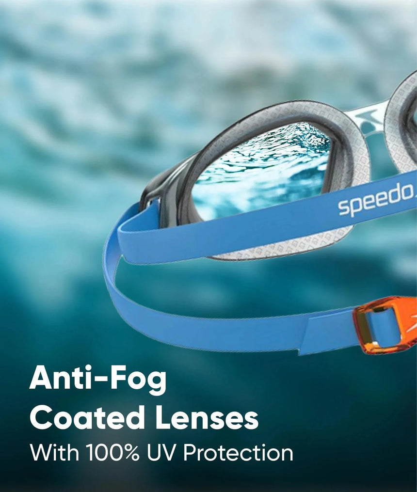 Unisex Kids Hydropulse Smoke-Lens Goggles (Age Range -  6-14 Years) - Blue & Smoke
