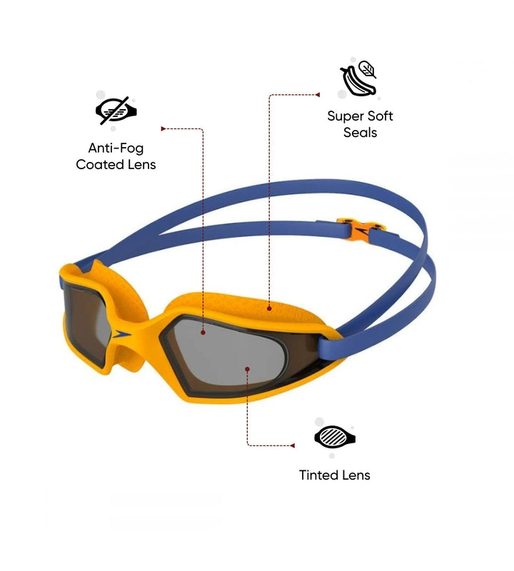 Buy Speedo Hydropulse Blue Orange Swim Goggles Online Speedo India