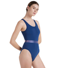 Women's Recycled Endurance+ Belted U Back One Piece Swimwear - Ammonite & Soft Coral