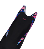 Girl's Endurance10 Hyperboom Print Splice Muscleback Legsuit - Black & Margarita Pink