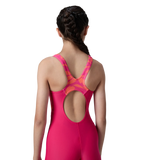 Girl's Endurance10 Print Splice Muscleback Legsuit - Ruby, Tropic Coral  & Margarita Pink