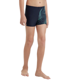 Boy's Endurance10 Tide Print Sports Gala Logo Aquashort - True Navy & Arctic Glass