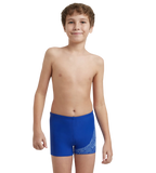Boy's Endurance 10 Medley Logo Aquashort - True Cobalt & Curious Blue