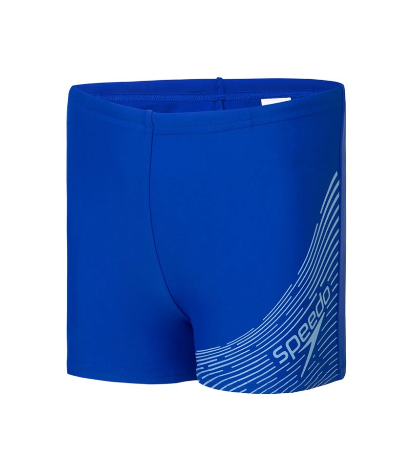 Boy's Endurance 10 Medley Logo Aquashort - True Cobalt & Curious Blue