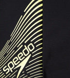 Boy's Endurance 10 Medley Logo Aquashort - Black & Lemon Drizzle